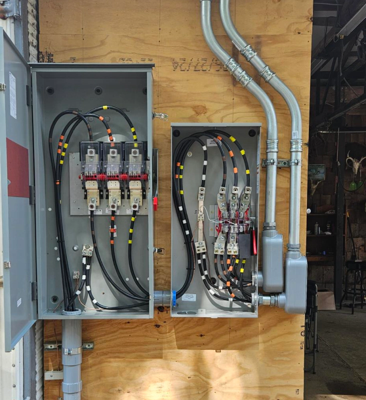 Electrical panel work by Innovet Electric